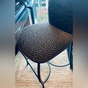 Leopard Print Accent Chair